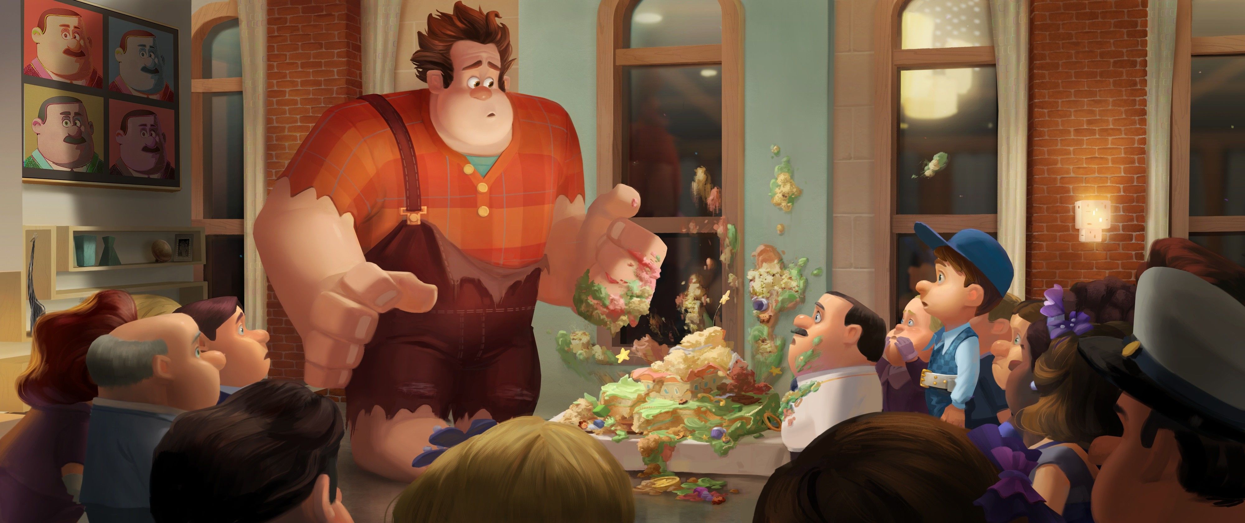 Disney animation. Ральф концепт арты. Wreck it Ralph Art. Мультик Ральф концепт арт. Домик Ральфа.