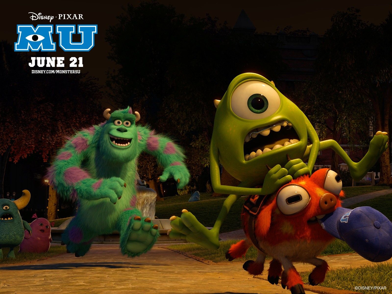 Монстры пиксар. Салливан и Вазовски. Monsters University 2013.